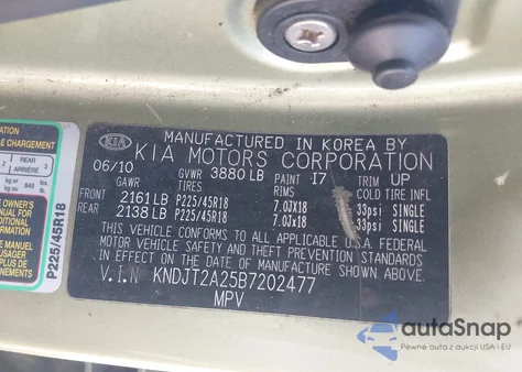 2011 Kia Soul +/!/Sport из США, поврежденный, VIN KNDJT2A25B7202477